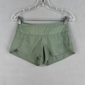 Patagonia Strider Shorts Womens XS Green Running Lightweight Athletic Gym